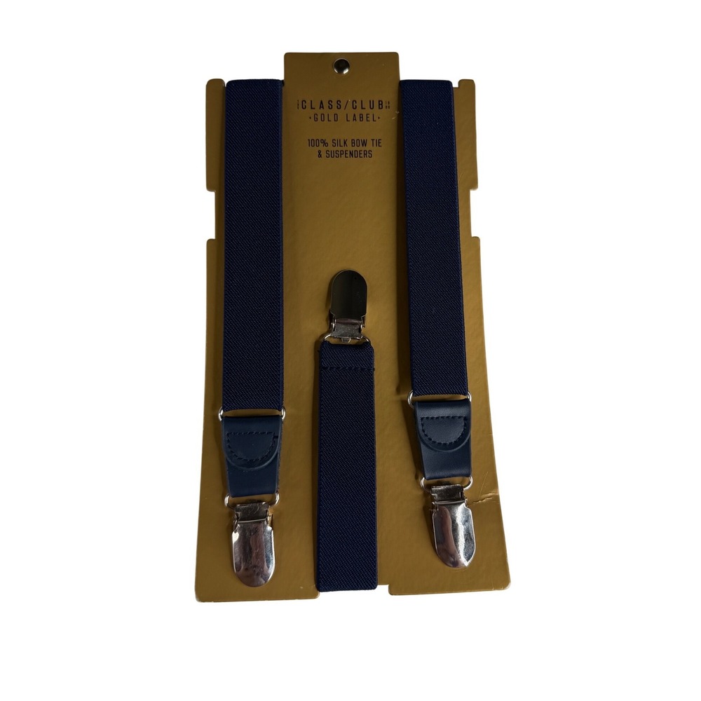NWT Gold Label Class Club Silk Bow Tie & Suspender Set